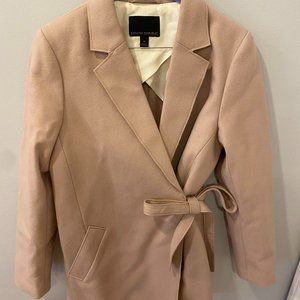 FINAL CHANCE Banana Republic Nova Fides Brown Wrap Jacket Blazer Size M Tan